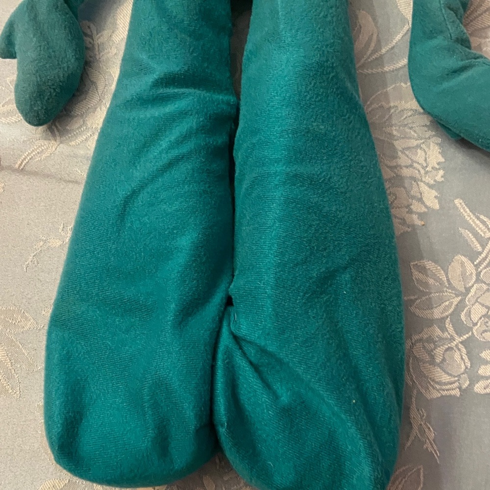 Vintage Gumby 1983 24 inches Teal Plush Toy with Red Eyes - Picture 11 of 11